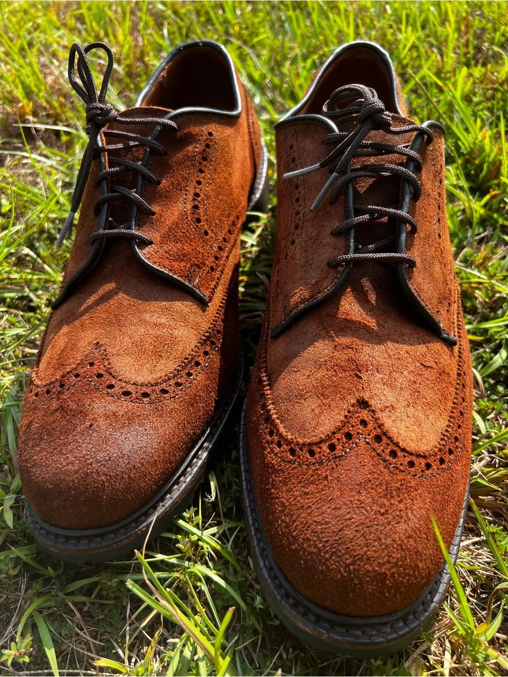 CLEAN Allen Edmonds size 13 Mens Big Sur Brown Suede shoes